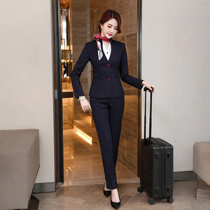 Chaleco <span class=keywords><strong>sin</strong></span> Mangas de Poliéster, Uniforme de Azafata para Aerolíneas, Hoteles, Aviación, Trenes de Alta Velocidad, Ventas en Instituciones Educativas - Product Image 2