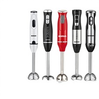 Mixeur Électrique Portable Multifonction Standard UE avec Bol en Verre et Vitesses Réglables ; Robot Culinaire pour Bébé et Hachoir à Viande Domestique