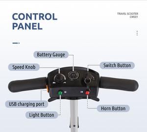 Scooter de mobilité pour personnes âgées/seconde main pour adultes et seniors, scooter électrique pliable à 4 roues pour la mobilité électrique pour le voyage - Product Image 6