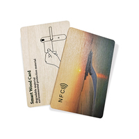 Carte intelligente personnalisée en bambou naturel CR80, étanche, RFID 13,56 MHz, avec puce laminée, pour contrôle d'accès hôtelier