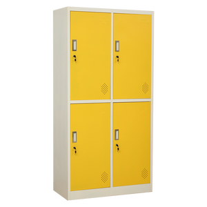 خزانة ملابس معدنية فردية بأربعة أبواب للمنزل والمدرسة والصالة الرياضية والمكتب - Product Image 3