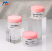 Pot en plastique PP de 20g pour emballage cosmétique de crème de soin de la peau avec bouchon blanc à vis pour lotion crème pour les yeux