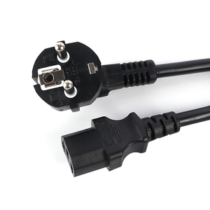 VDE CE Power Supply Extension Cord 3 Pin European EU IEC C13 <strong>Computer</strong> Mintor Laptop AC 3 Prong Cable and <strong>Plug</strong> - Product Image 2