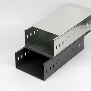รางเคเบิลแบบมีรูระบายอากาศชุบสังกะสีสำหรับแผงโซลาร์เซลล์ชนิดบันได ทำจากอะลูมิเนียมอัลลอยด์สำหรับโรงงาน - Product Image 2