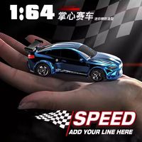 Coche de Carreras a Control Remoto KF20 2025, Escala 1:64, Tracción en las Cuatro Ruedas, Alta Velocidad, Simulación de Carreras de Escritorio, 2.4G, Juguetes de Modelo para Niños