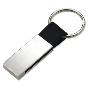 hot sell promotional leather keyring with custom box