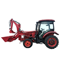 Traktor Mini Diesel YTO 80HP 4WD dengan Loader Backhoe Gearbox & Pompa, Garansi 1 Tahun, Ramah Lingkungan untuk Penggunaan Pertanian (Promo)