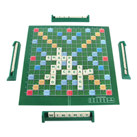 Nouveau jeu de société intelligent en plastique avec tuiles Scrabble pour apprendre l'anglais