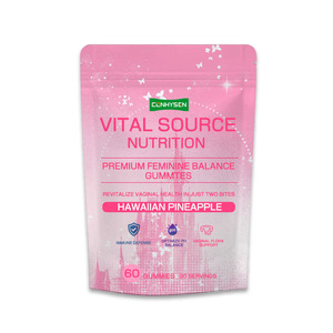 OEM ODM probiotik Gummies untuk kesehatan wanita mengoptimalkan tingkat PH seimbang Vagina Premium suplemen permen karet keseimbangan feminin - Product Image 1