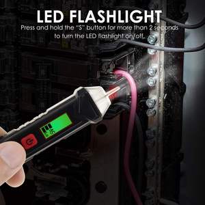 Dual Range <b>Voltage</b> Tester Non-contact <b>Detector</b> 12V-1000V/48V-1000V Live & Null Wire Detection Electrical Tool Breakpoint Finder - Product Image 4