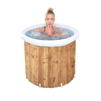Baignoire à glace XL OEM 99 Gal pour la récupération des athlètes, les jardins, les salles de sport, la thérapie par l'eau froide, l'entraînement, seau à glace portable à 6 couches
