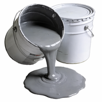 Pintura Acrílica Elástica para Paredes Interiores y Exteriores, Revestimiento en Rollo, Aplicación Simple con Brocha, Universal para Construcción