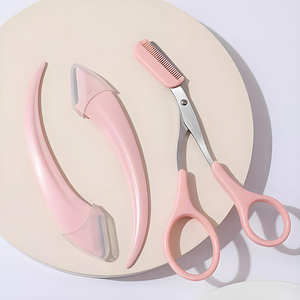 Kit <span class=keywords><strong>de</strong></span> 3 Piezas para Depilar Cejas, Tijeras <span class=keywords><strong>de</strong></span> Precisión para Principiantes, Herramientas Profesionales para el Cuidado <span class=keywords><strong>de</strong></span> las Cejas con Recortador - Product Image 1