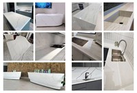 Superficie Sólida Acrílica de Buena Calidad, Superficie Sólida Acrílica Koris, Mostrador de Recepción, Material para Encimeras de Cocina, para el Hogar