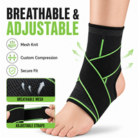 Attelle de cheville réglable et respirante en Spandex et Nylon, manchon de compression pour la prévention des blessures et le soulagement de la douleur, idéale pour le volleyball