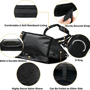 Novo Arnês de Arrasto Ajustável para Treino de Força, Resistência e Velocidade com Pneus e Saco de Areia para Arrasto de Trenó e Corrida, Preto KSB-018D - Product Image 5