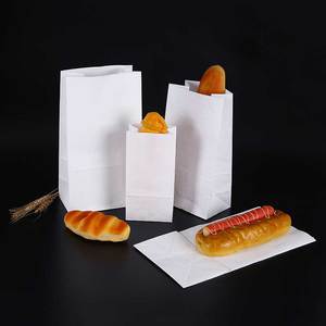 <span class=keywords><strong>Bolsas</strong></span> <span class=keywords><strong>de</strong></span> <span class=keywords><strong>papel</strong></span> Kraft blancas ecológicas personalizadas al por mayor <span class=keywords><strong>para</strong></span> alimentos, <span class=keywords><strong>para</strong></span> <span class=keywords><strong>pan</strong></span>, repostería <span class=keywords><strong>y</strong></span> almacenamiento <span class=keywords><strong>de</strong></span> galletas horneadas - Product Image 4
