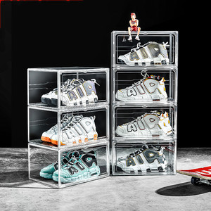 Caja <span class=keywords><strong>de</strong></span> <span class=keywords><strong>zapatos</strong></span> acrílica transparente, contenedor <span class=keywords><strong>de</strong></span> almacenamiento <span class=keywords><strong>de</strong></span> <span class=keywords><strong>plástico</strong></span> - Product Image 1