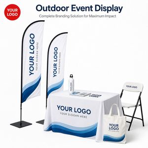 Bandera de Playa con Diseño de Pluma Personalizada, Resistente al Viento, para Publicidad Exterior, con Mástil y Base - Product Image 4