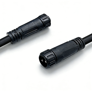 Conector de línea M12 macho y hembra con punta metálica, cabezal de nailon, enchufe de aviación para iluminación de plantas, cable impermeable - Product Image 3