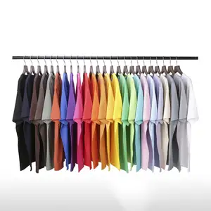 Summer 100% Bamboo Cotton Custom Logo T Shirts Men'S Blank Round Neck Plain Premium Summer 300 Gsm Polo T Shirt