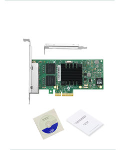 Chip I350-T4V2 Intel 4 porte Pci-<span class=keywords><strong>e</strong></span> X4 Gigabit scheda di rete Ethernet Quad Rj45 Server interno <span class=keywords><strong>Nic</strong></span> 10/100/1000mbps per Desktop - Product Image 6
