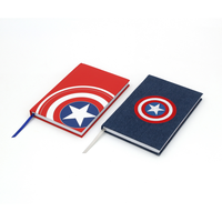 Cuaderno de Tapa Dura con Bordado Premium en Tela Vaquera, Impresión a Todo Color, 216x148mm, para Regalo Personalizado