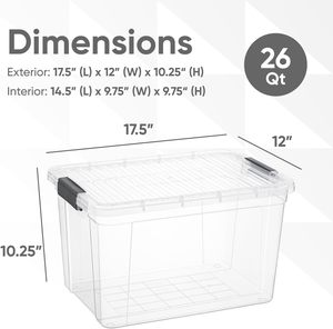 0-1L Rectangle Shape Transparent Plastic <b>Storage</b> <b>Box</b> Fold-Able Lockable Shoe Organizer for Bathroom Food Use Injection Technics - Product Image 2