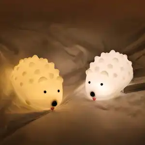 YIZHI Nette Cartoon Touch Igel Form Led 3d Nachtlicht Baby Kinderzimmer Silikon Nachtlicht Lampe Für Kinder Kinder Geschenke