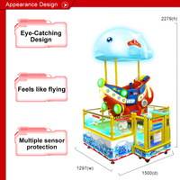 Machine de jeu d'arcade en plastique à pièces Going Merry CE, interface anglaise, lumière clignotante pour les enfants, les centres de divertissement