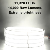 Kit d'éclairage LED pour jantes de voiture, personnalisable, RGB, RGBW, blanc pur, simple rangée, 5, 10, 12 rangées, 15,5, 17 pouces, pour camion