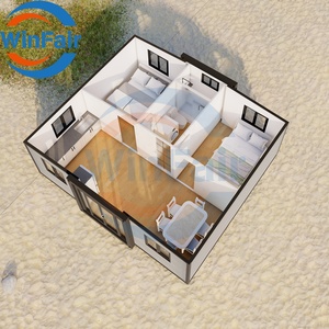 Winfair di động đúc sẵn Di động mở rộng prefab nhà 2 phòng 20ft với nhà vệ sinh để sống trong nhà mô-đun Trung Quốc - Product Image 2