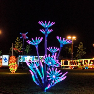 Cho Ip65 Không Thấm Nước PVC Nhân Tạo Hoa An Thần Tiên Thực vật San Hô LED Giáng Sinh Trang Trí Đèn Điện Áp Thấp An Toàn - Product Image 1