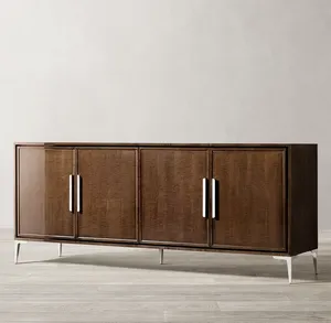 Sassanid OEM Recién llegado Sala de estar contemporánea Muebles Benoit Panel Juego de aparador de 4 puertas - Product Image 3