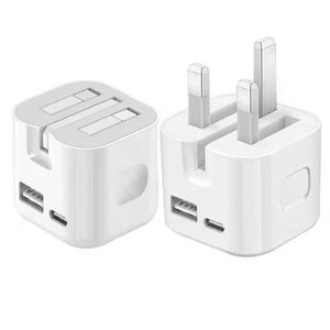 High Quality 35w Dual Port Usb A+c <b>Power</b> <b>Adapter</b> Wall Charger Uk <b>Plug</b> Quick Fast Charger for Phone 15 16 Pro Max Wall Charger - Product Image 2