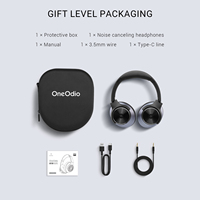 Auriculares Inalámbricos Over-Ear OneOdio A10 con Micrófono Inalámbrico, Cancelación Activa de Ruido (ANC), Resistentes al Agua IPX5 para 5.0