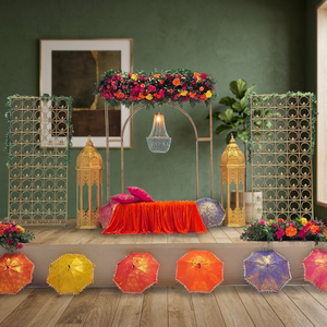 Backdrop Stand Iron Wedding Event Party <b>Frame</b> <b>Arch</b> Golden Wedding <b>Frame</b> Iron <b>Arch</b> for Hotel Banquet Decoration Supply - Product Image 1