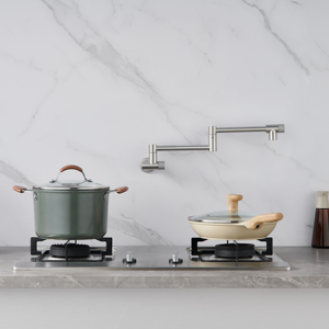 fancy modern Luxury Folding Wall Mounted Single Hole 304 Stainless Steel Pull Down Modern Kitchen Sink Faucet - Product Image 4