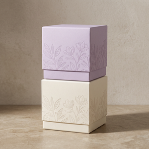 Caja Rígida Amarilla Mostaza Reciclable Personalizada Moderna con Laminado Brillante para Regalos de Velas de Lujo, Diseño de Paisaje <span class=keywords><strong>Abstracto</strong></span> - Product Image 4