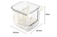Mangeoire automatique pour perroquets avec séparation des coquilles, distributeur de graines anti-déversement, grande capacité pour perruches, calops et oiseaux