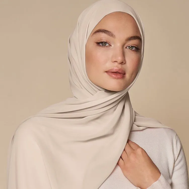 Hijab Jurk Leverancier Groothandel Mode Vrouwen Moslim Zachte Chiffon Vlakte Jersey Katoen Hijab Sjaal