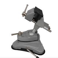 Base en caoutchouc TEBAK Pivots portables en aluminium pour le travail du bois Étau d'établi à vide multi-angles