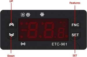 ETC-961 Digitaler Thermostat Temperaturregler Feuchtigkeitsregler Thermometer Hygrometer Kühlungsalarm 220V NTC-Sensor - Product Image 3