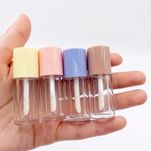 <b>Square</b> Transparent Frosted White Red Brown Chocolate Lipgloss <b>Containers</b> Lip Gloss Tube Empty Cosmetic Packaging - Product Image 4