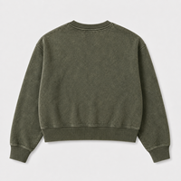 Sweatshirt Crewneck Custom Premium Berkualitas Tinggi Grosir Streetwear Produsen Massal OEM Desain Kustom Pria Grosir