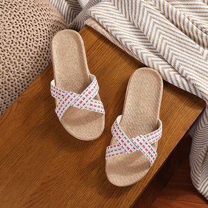 Pantoufles légères et respirantes pour femmes et filles, en tissu <span class=keywords><strong>Lafi</strong></span> personnalisé, avec semelle EVA antidérapante et recyclable, pour l'intérieur - Product Image 3