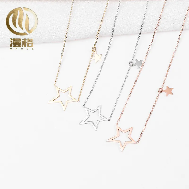 Recommended Product reasonable price Durable stars steel necklace special design