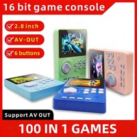 Console de jeu vidéo portable pour enfants T1, 10000 jeux intégrés, design rétro, écran couleur 3 pouces, batterie lithium-polymère