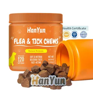 Private Label Dog Immune Supplements Pet Tick Remover Prevent Bites Promotes Immune Support Flea And Tick Chew For Dogs