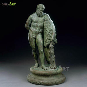 <span class=keywords><strong>Estatua</strong></span> de Hércules de Bronce de Tamaño Real, Escultura Griega Clásica Famosa, Hombre Desnudo Griego Desnudo Hecho a Medida - Product Image 5